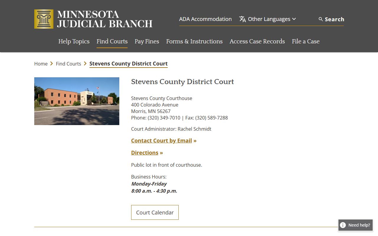 Stevens County District Court - Stevens County court records